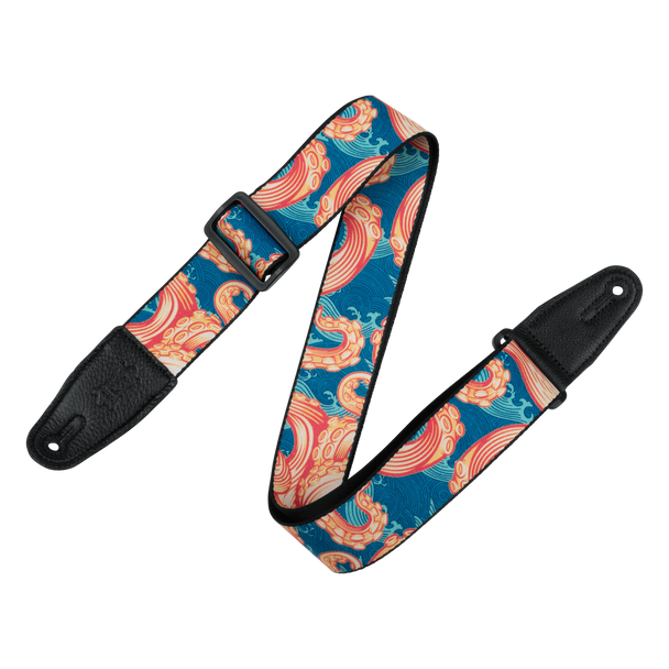 Levy's MPD2-117 2-Inch Polyester Guitar Strap - Tentacles & Waves - main view