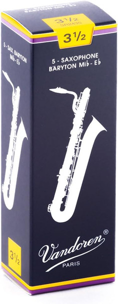 Vandoren Baritone Saxophone Reeds Strength 3.5 - Box of 5