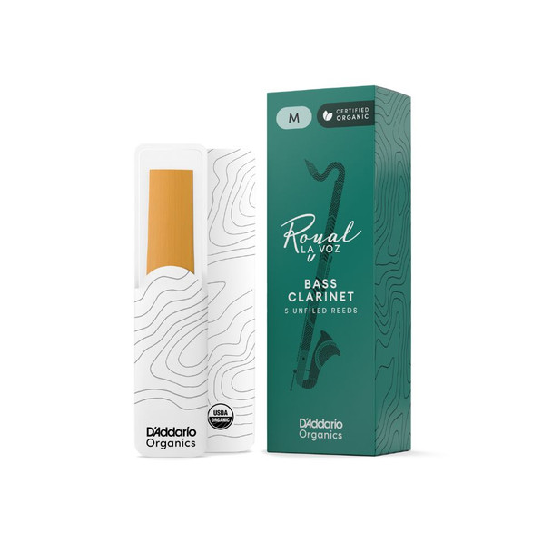 Royal La Voz Bass Clarinet Reeds - Medium (5 pack)