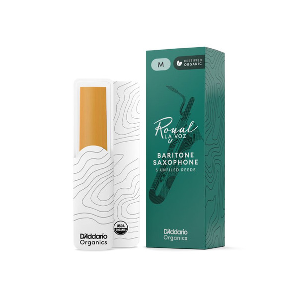 Royal La Voz Baritone Saxophone Reeds - Medium (5 pack)
