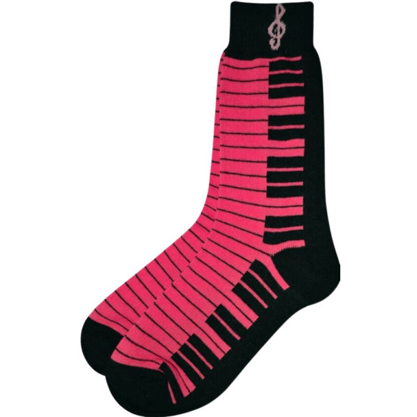 Socks, Keyboard Socks - Pink/Black