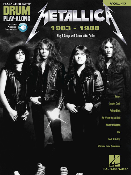 Metallica: 1983-1988 - Drum Play-Along Volume 47
