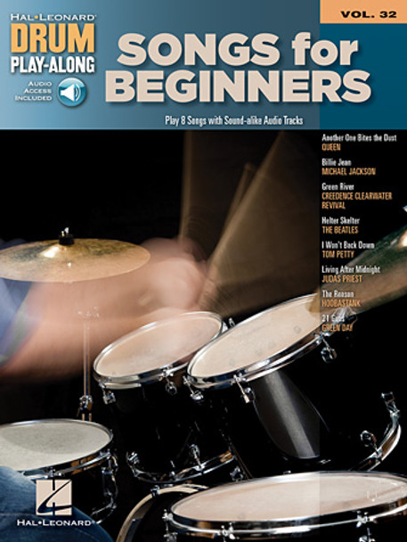 Songs for Beginners - Drum Play-Along Volume 32