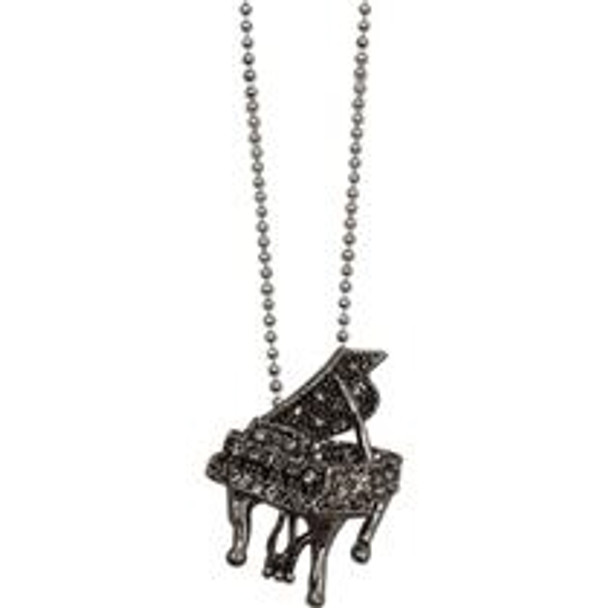 NECKLACE Grand PIANO CRYSTAL GREY/PEWTER