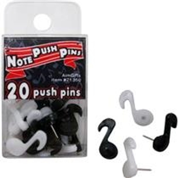 PUSH PINS MUSIC NOTES 20/PACK