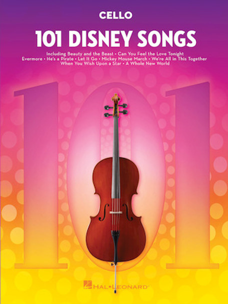 101 Disney Songs
for Cello
Instrumental Folio Softcover