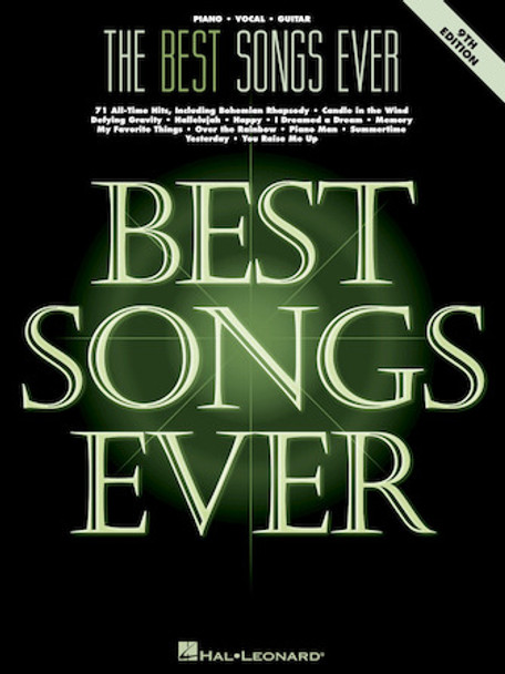 The Best Songs Ever – 9th Edition
Piano/Vocal/Guitar Songbook Softcover