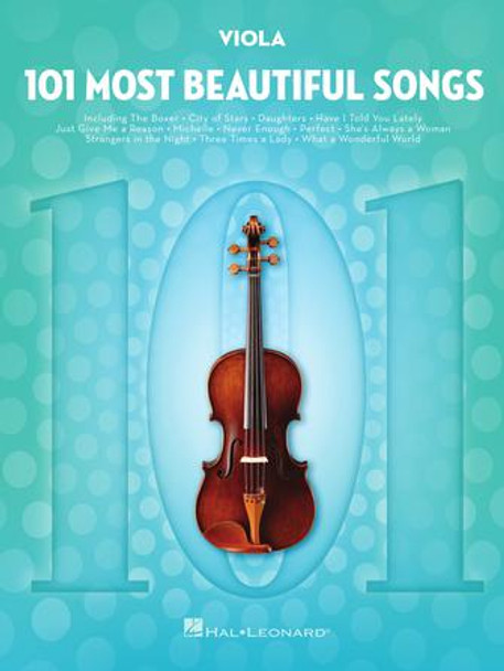 101 Most Beautiful Songs
for Viola
Instrumental Folio Softcover