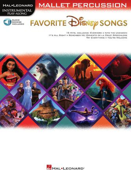 Favorite Disney Songs
Instrumental Play-Along for Mallet Percussion
Instrumental Play-Along Softcover Audio Online