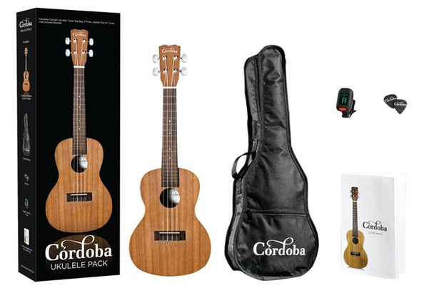 Cordoba UP100 Concert Ukulele Pack