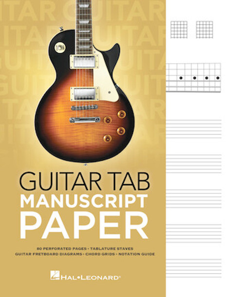 Guitar Tab Manuscript Paper
Manuscript Paper Softcover - TAB
