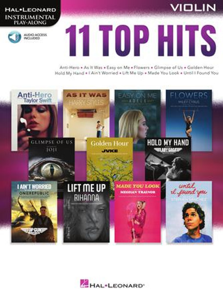 11 Top Hits for Violin
Instrumental Play-Along
Instrumental Play-Along Softcover Audio Online