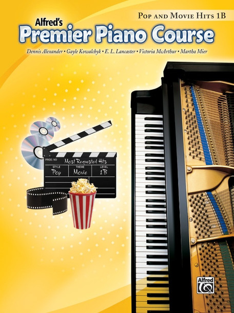 Alfreds Premier Piano Course: Pop & Movie Hits - Level 1B front cover