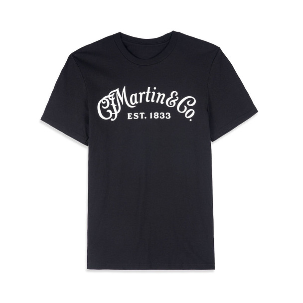 Martin Logo Cotton T-Shirt - Black, Large