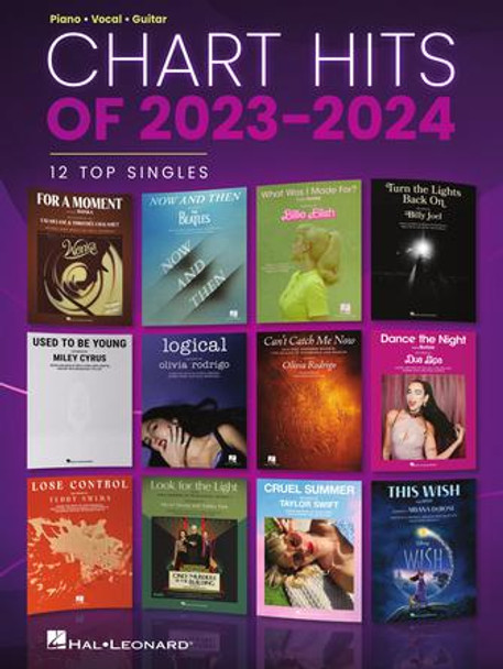 Chart Hits of 2023-2024
Piano/Vocal/Guitar Songbook Softcover