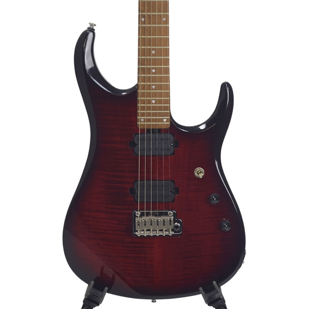 Sterling JP150 John Petrucci Electric Guitar - Flame Maple Royal Red