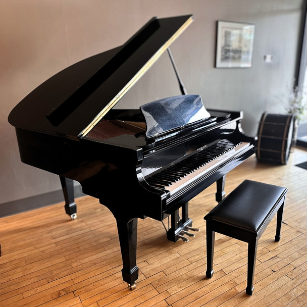Used Samick SG155 Grand Piano - Polished Ebony