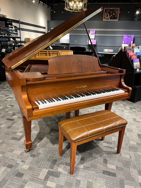 Used Hyundai G80A Grand Piano - Walnut