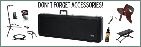 Cases, straps, strings and more - perfect stocking stuffers!