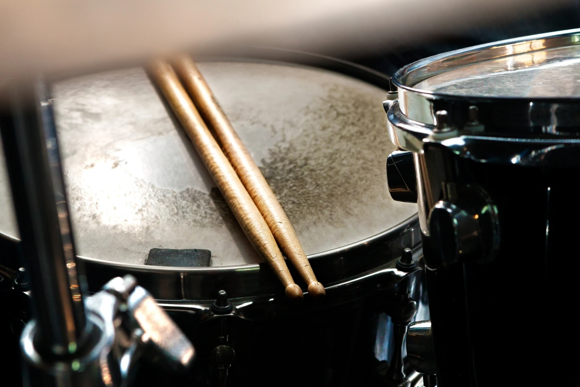 Drum set and sticks