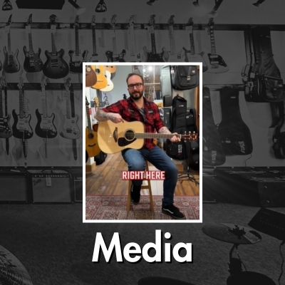 Guitar Month Media where we celebrate Acoustic Guitars: Martin, Fender, Alvarez, Cordoba, Breedlove Electric Guitars: Fender, PRS Guitars, Ibanez, Squier Bass Guitars: Fender, Ibanez, Squier, Kala, Breedlove Ukuleles: Kala, Cordoba Banjos: Deering Mandolins: Eastman, Kentucky Resonator Guitars: Gretsch, Dobro Lap Steel Guitars: Various brands Dulcimers: Various brands
