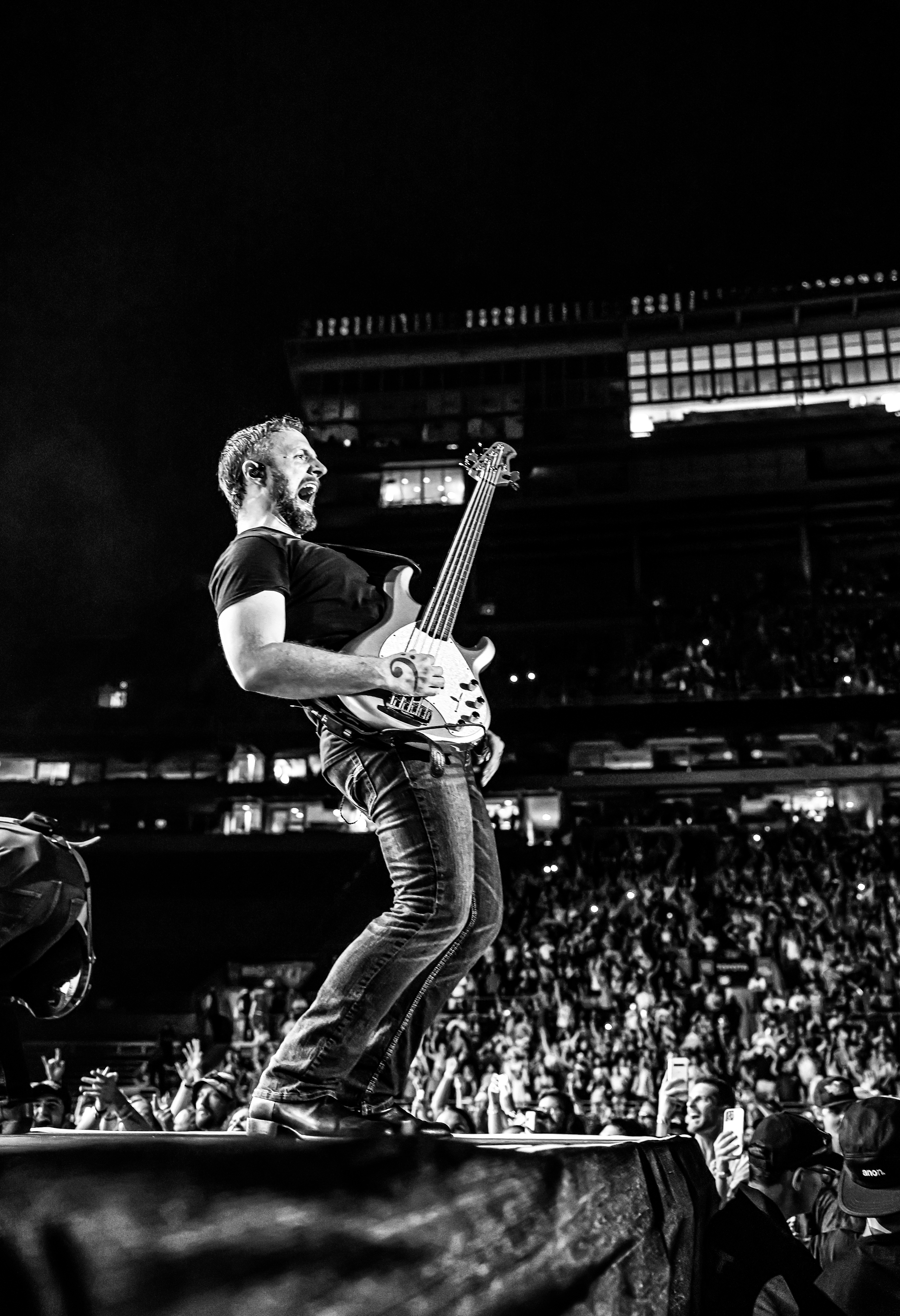 Mat Maxwell performing on stage