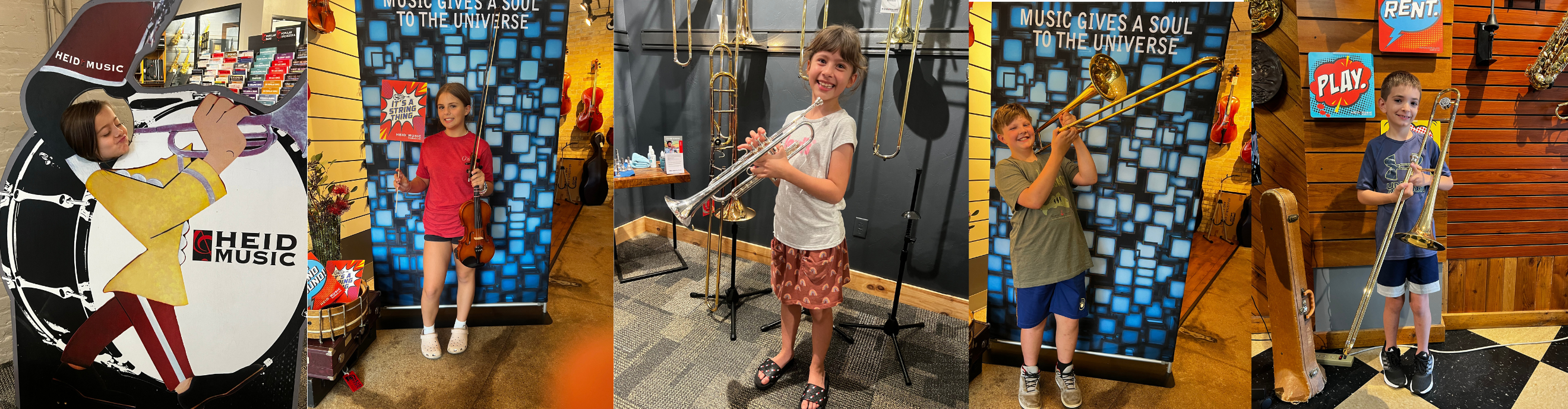 Band and Orchestra rentals at Heid Music are fun!