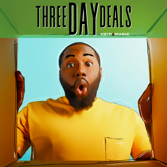 Three Day Deals at Heid Music!