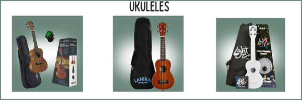 Find our fun selection of ukuleles at your favorite Heid Music!