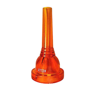 KELLY Lexan Trombone/Baritone Mouthpiece - Small Shank, Crystal Red Color