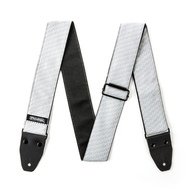 Heid Music | Dunlop Jacquard Cube Hatch Light Grey Guitar Strap