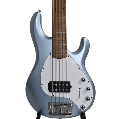 Sterling StingRay5 5-string Bass Guitar - Firemist Silver - Heid Music