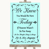 Aqua Loved Ones In Heaven Customised Wedding Sign