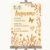 Autumn Leaves Important Special Dates Customised Wedding Sign