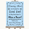 Blue Dancing Shoes Flip-Flop Tired Feet Customised Wedding Sign