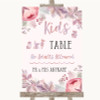 Blush Rose Gold & Lilac Kids Table Customised Wedding Sign