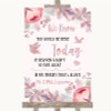 Blush Rose Gold & Lilac Loved Ones In Heaven Customised Wedding Sign