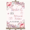 Blush Rose Gold & Lilac Polaroid Picture Customised Wedding Sign