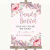 Blush Rose Gold & Lilac Candy Buffet Customised Wedding Sign