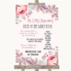 Blush Rose Gold & Lilac Rules Of The Dance Floor Customised Wedding Sign