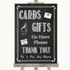 Chalk Sketch Cards & Gifts Table Customised Wedding Sign