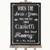 Chalk Sketch Confetti Customised Wedding Sign