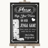 Chalk Sketch Jenga Guest Book Customised Wedding Sign