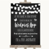 Chalk Style Black & White Lights Wedpics App Photos Customised Wedding Sign
