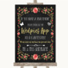 Chalk Style Blush Pink Rose & Gold Wedpics App Photos Customised Wedding Sign