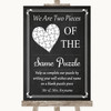 Chalk Style Puzzle Piece Guest Book Customised Wedding Sign