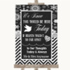 Chalk Winter Loved Ones In Heaven Customised Wedding Sign