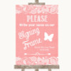 Coral Burlap & Lace Signing Frame Guestbook Customised Wedding Sign