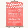 Coral Watercolour Lights Light Up The Sky Rule The World Wedding Sign