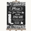 Dark Grey Burlap & Lace Jenga Guest Book Customised Wedding Sign